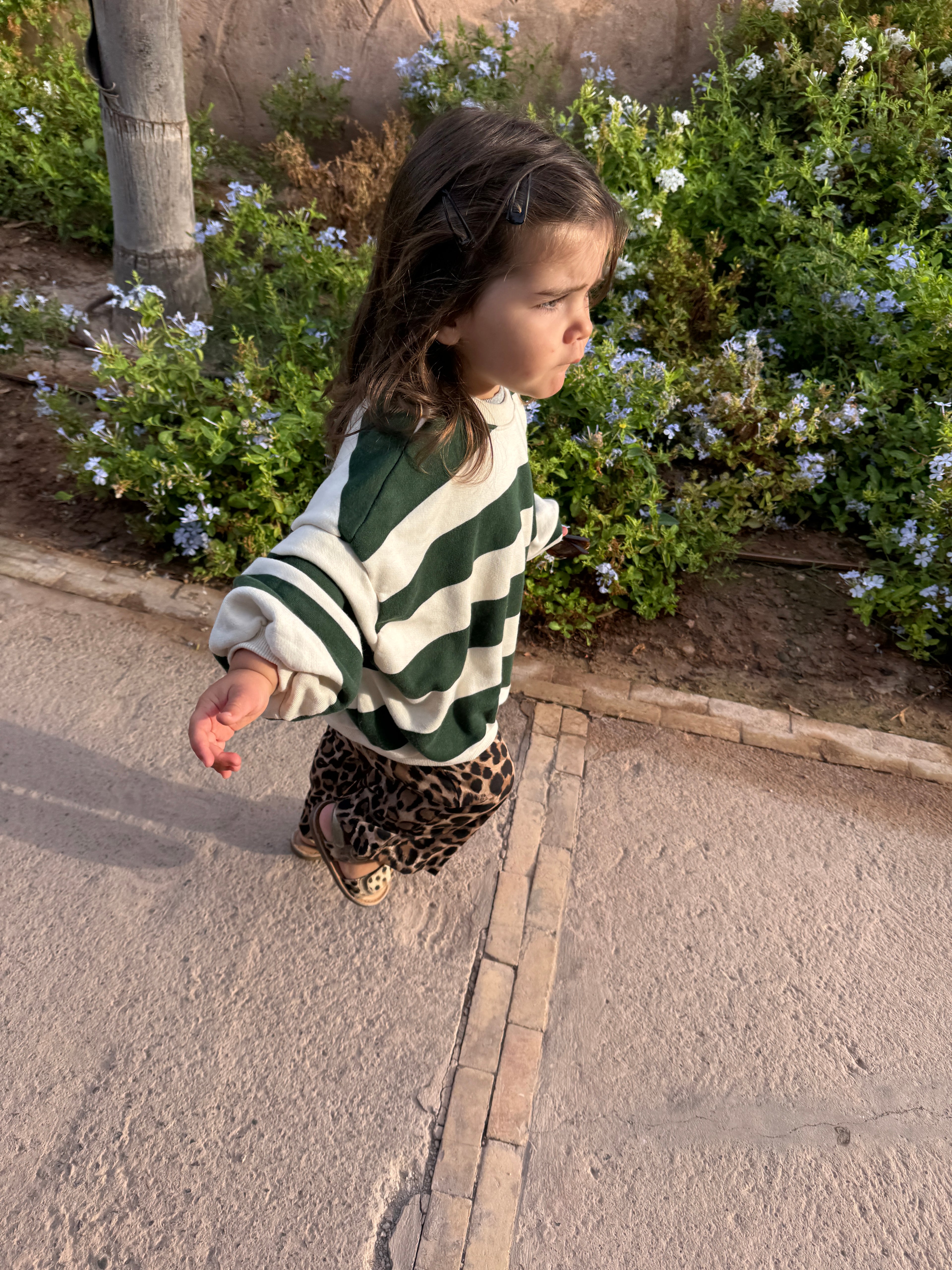 Mima Green Chunky Stripe Sweat
