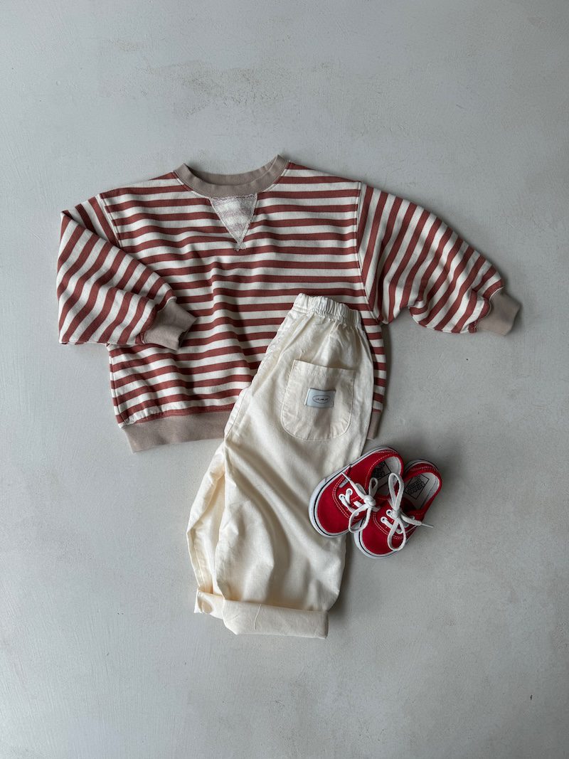 Poppy Stripe Sweatshirt