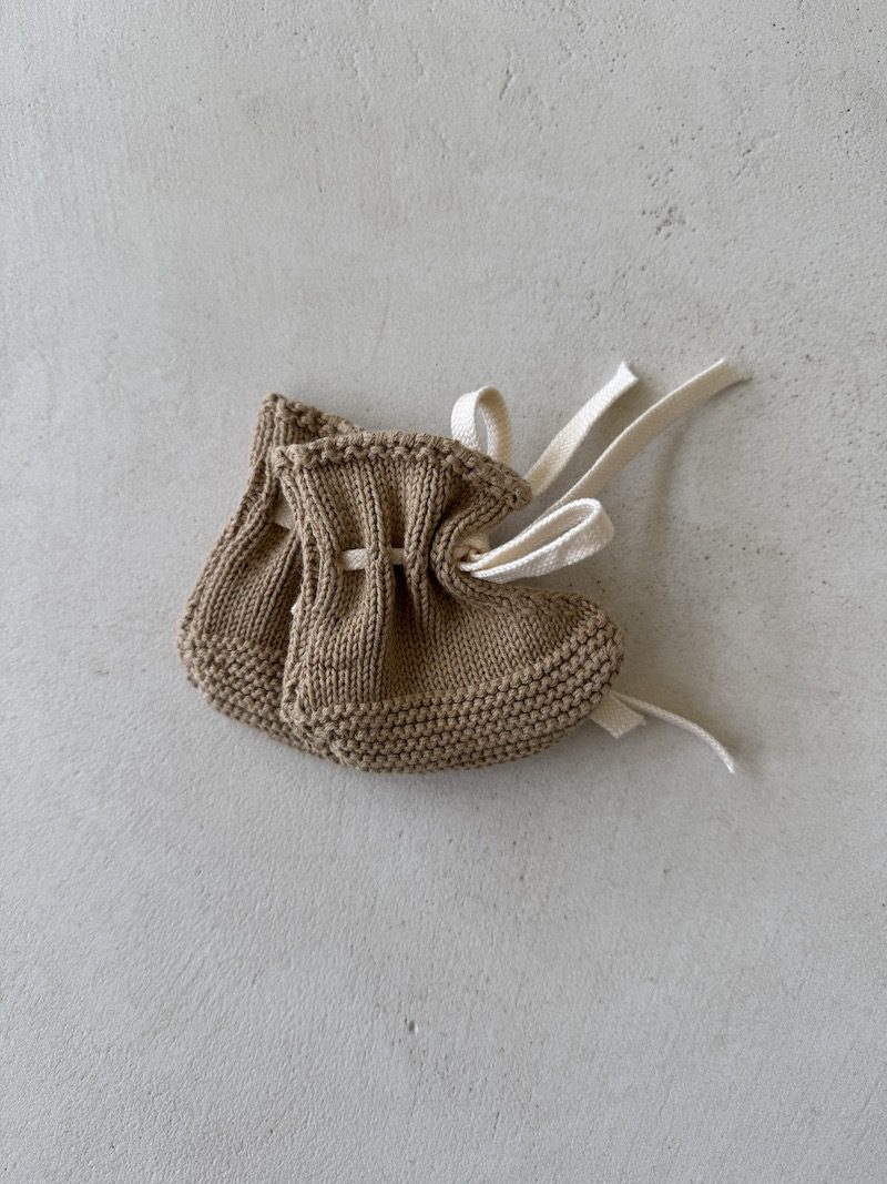 Cotton Knit Booties