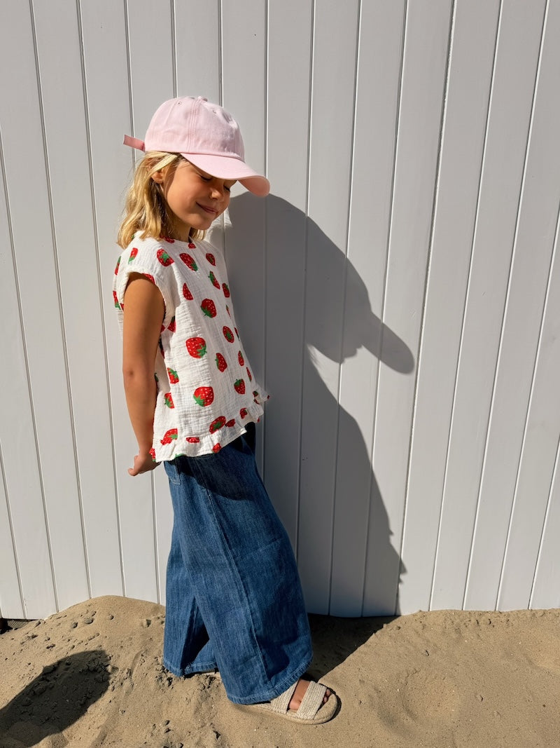 Judy wide Linen Denim Pants