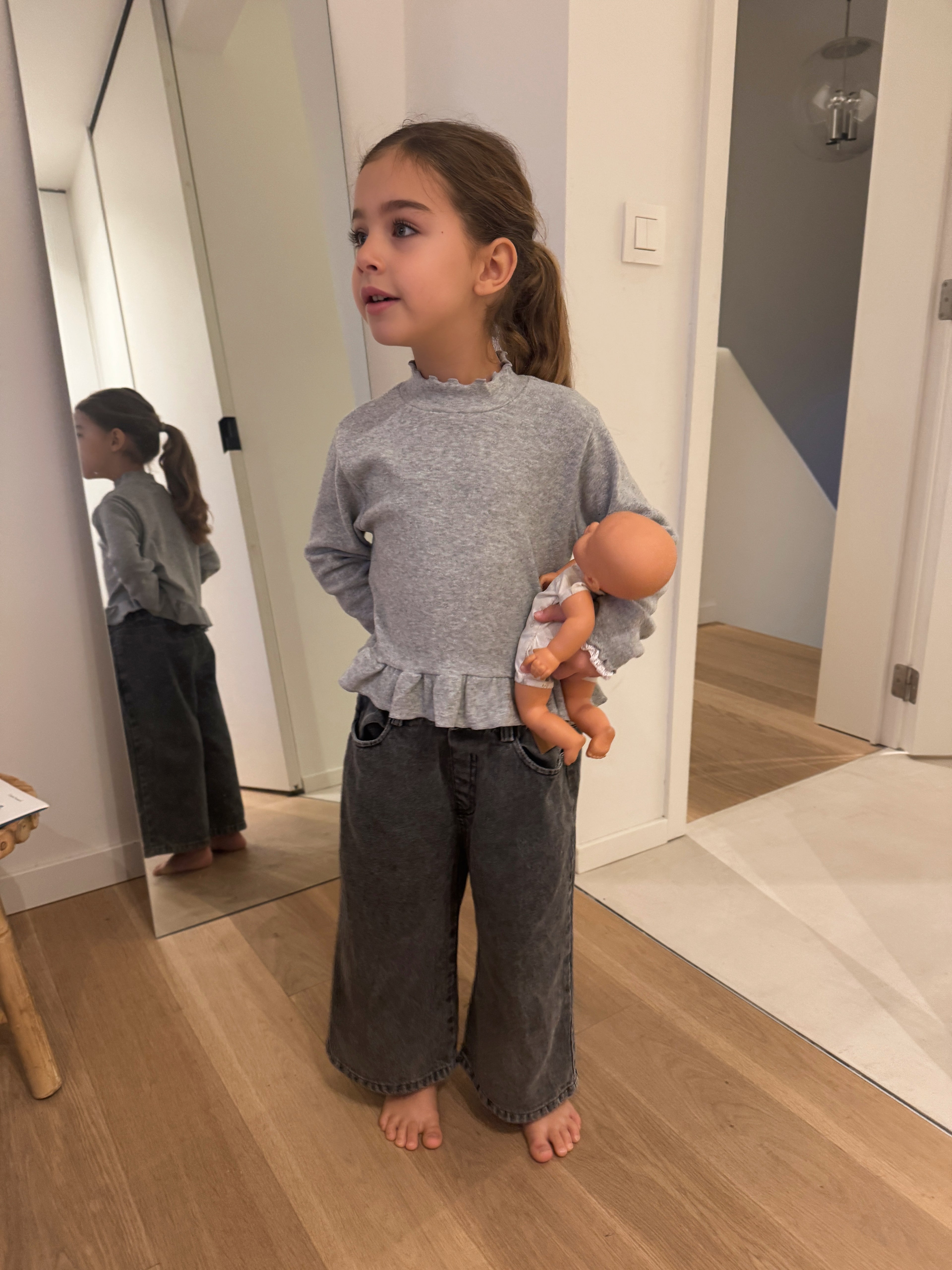 Frill Turtleneck Top