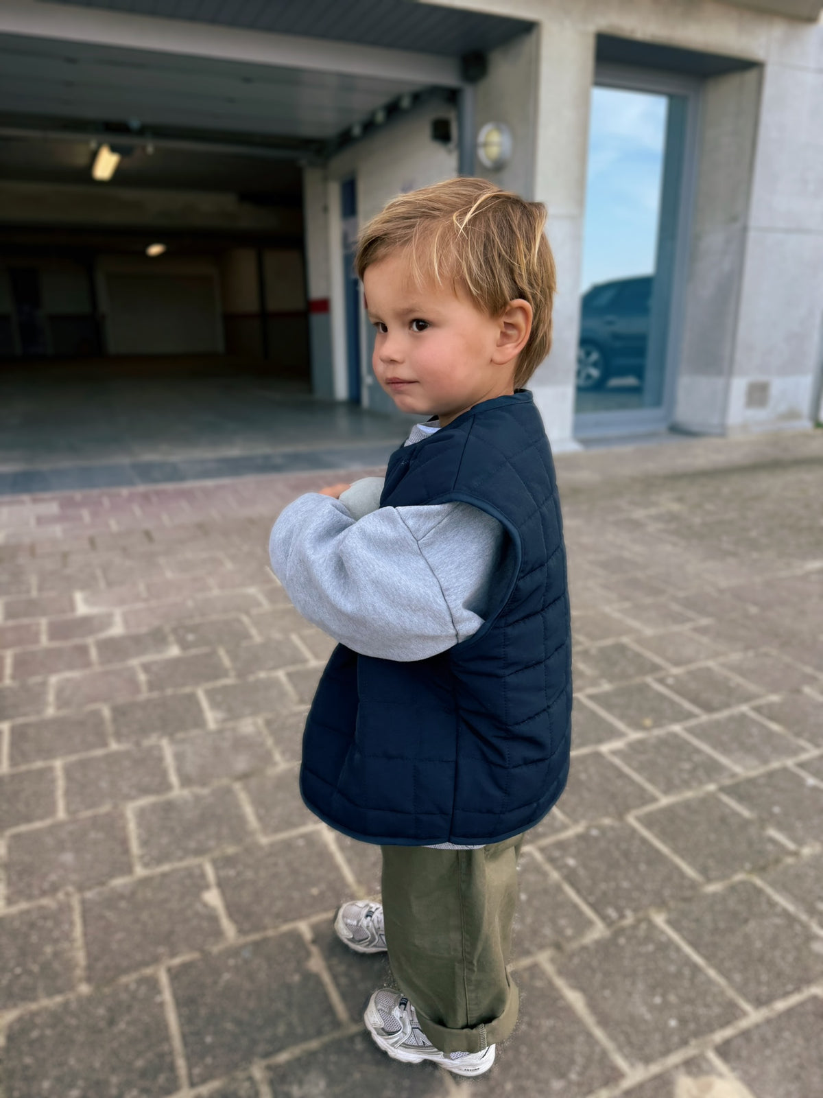 Marine Quilted Vest