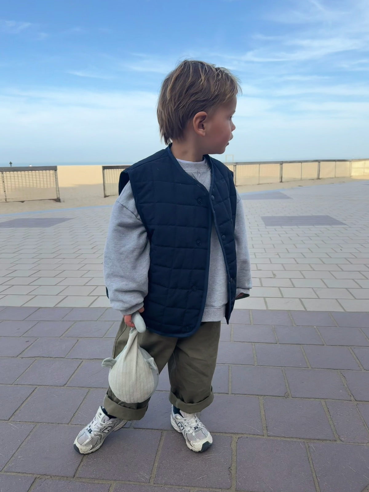 Marine Quilted Vest