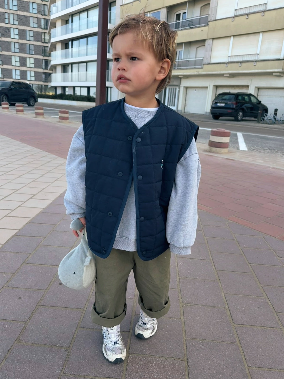 Marine Quilted Vest