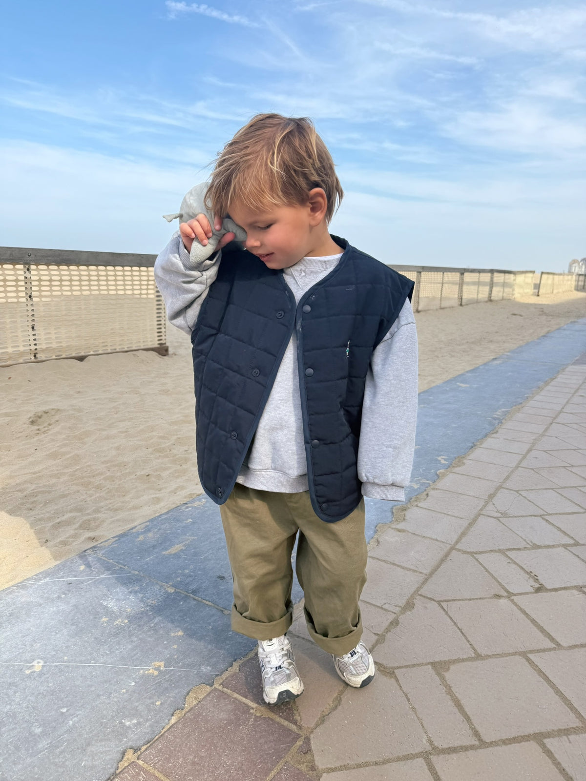 Marine Quilted Vest