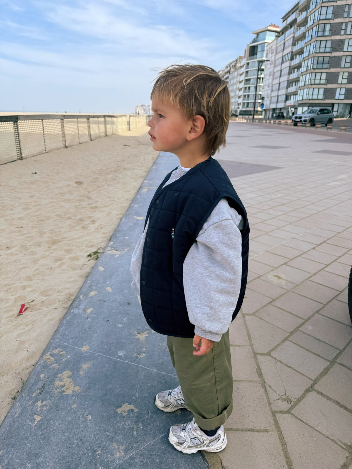 Marine Quilted Vest