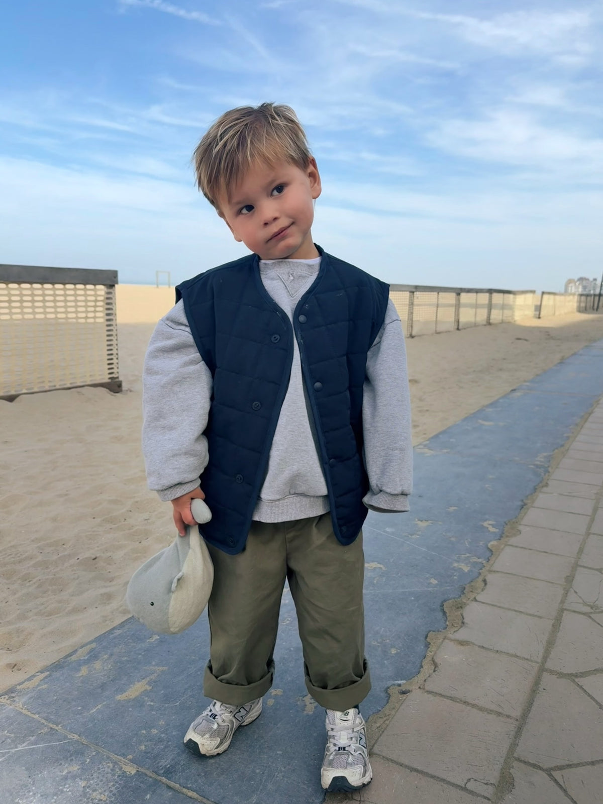 Marine Quilted Vest