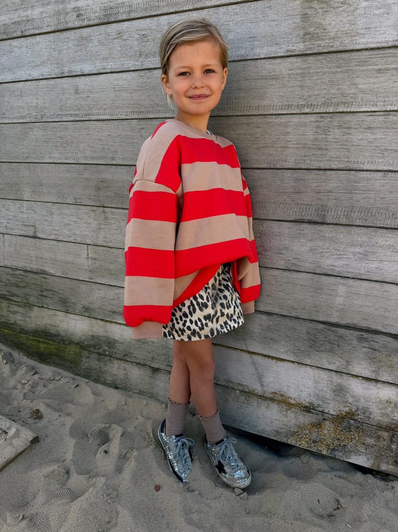 MM Boxy Stripe Sweatshirt