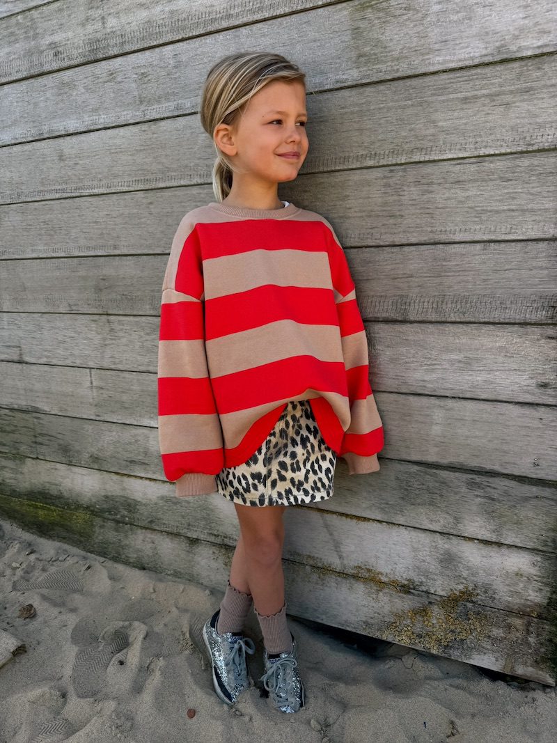 MM Boxy Stripe Sweatshirt