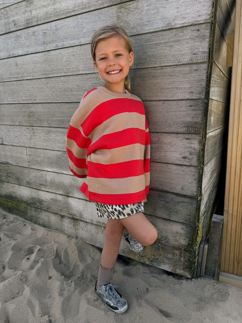 MM Boxy Stripe Sweatshirt