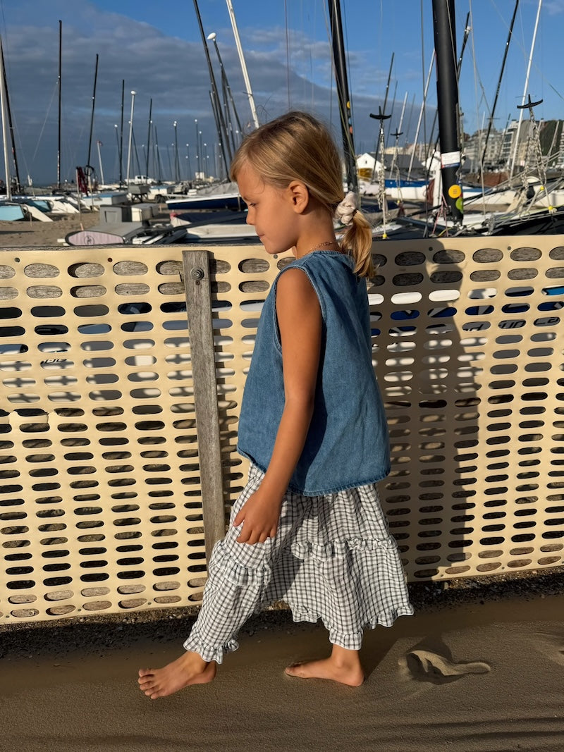 Checked Maxi Skirt