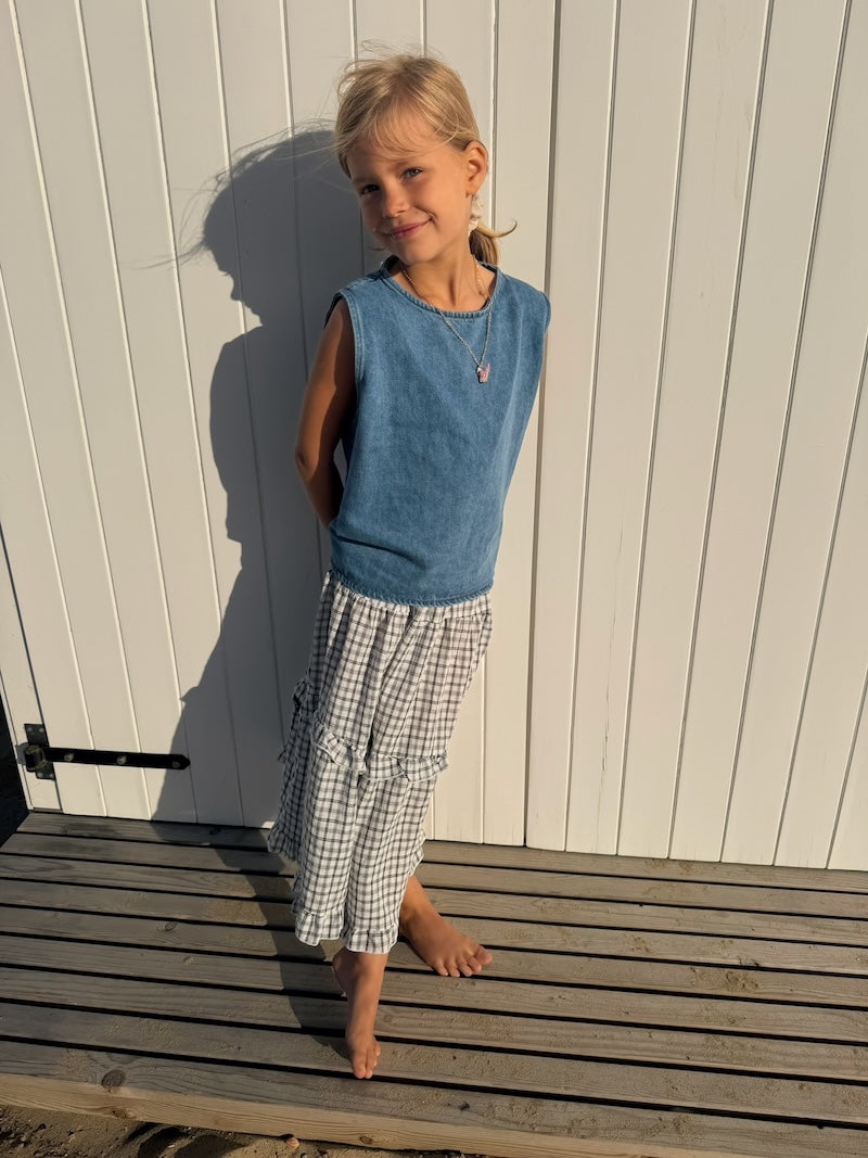 Checked Maxi Skirt
