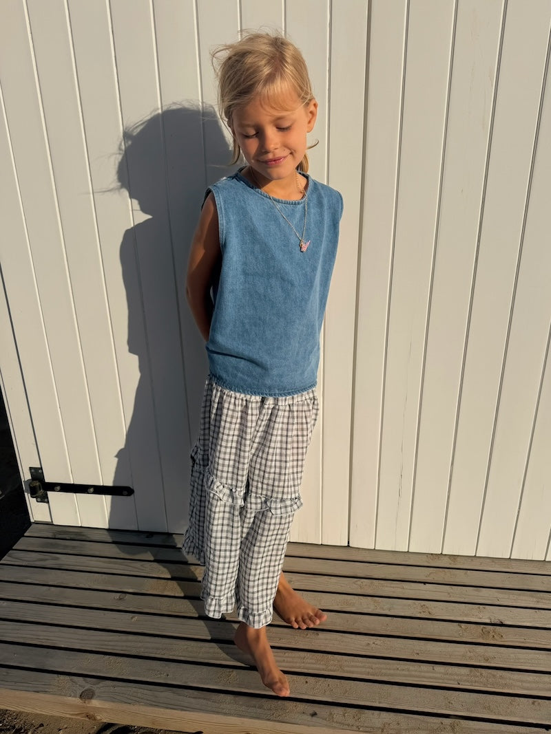 Checked Maxi Skirt