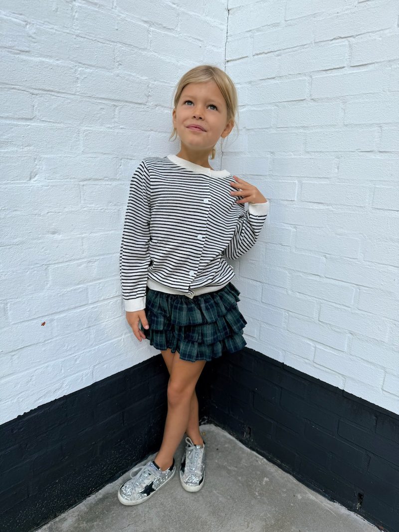 Tartan ruffle shorty