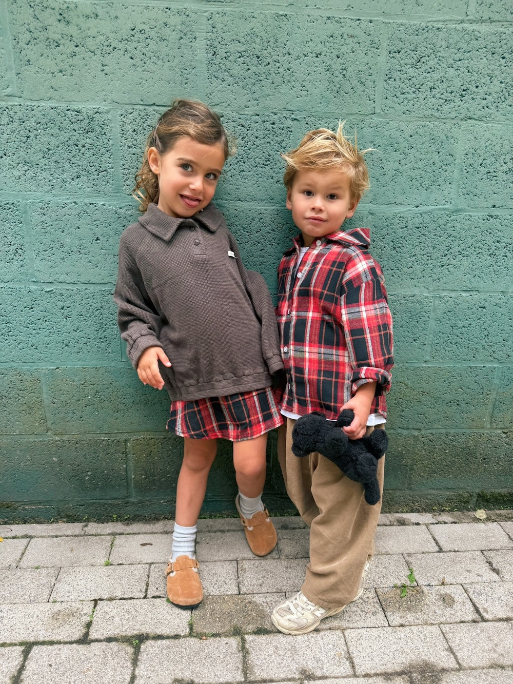 Red Check Skirtie