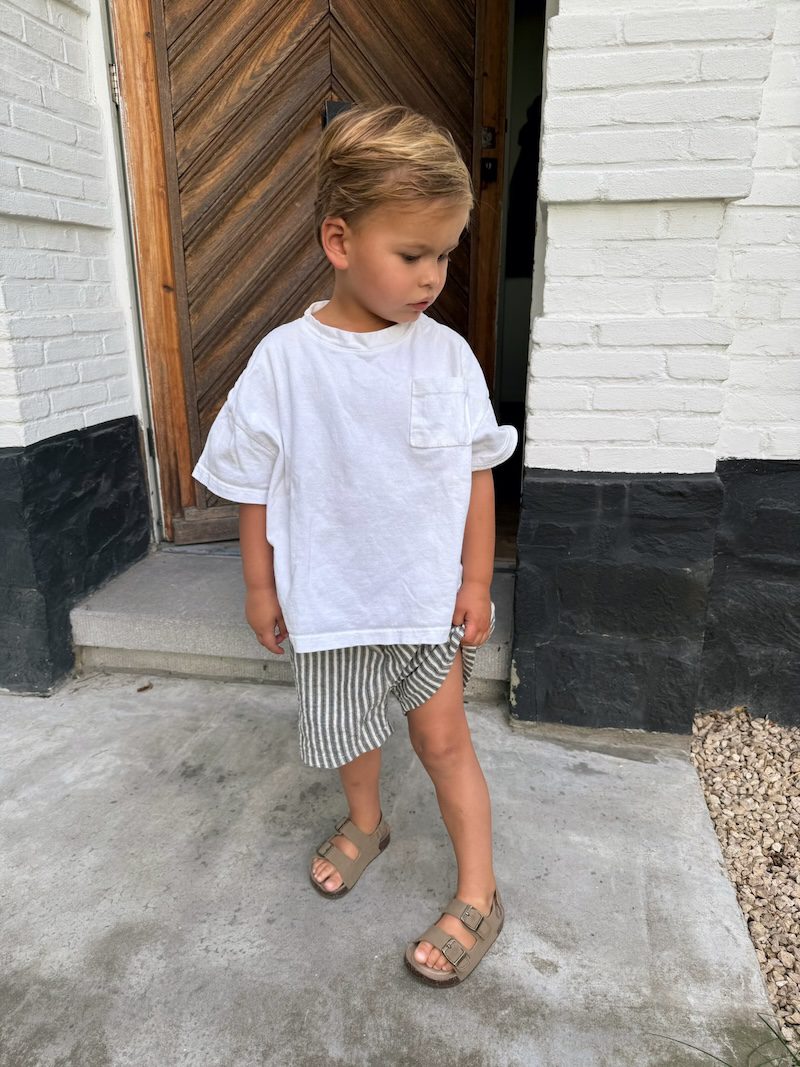 Twill Striped Shorts