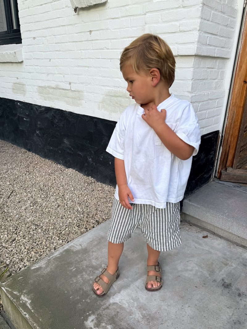 Twill Striped Shorts