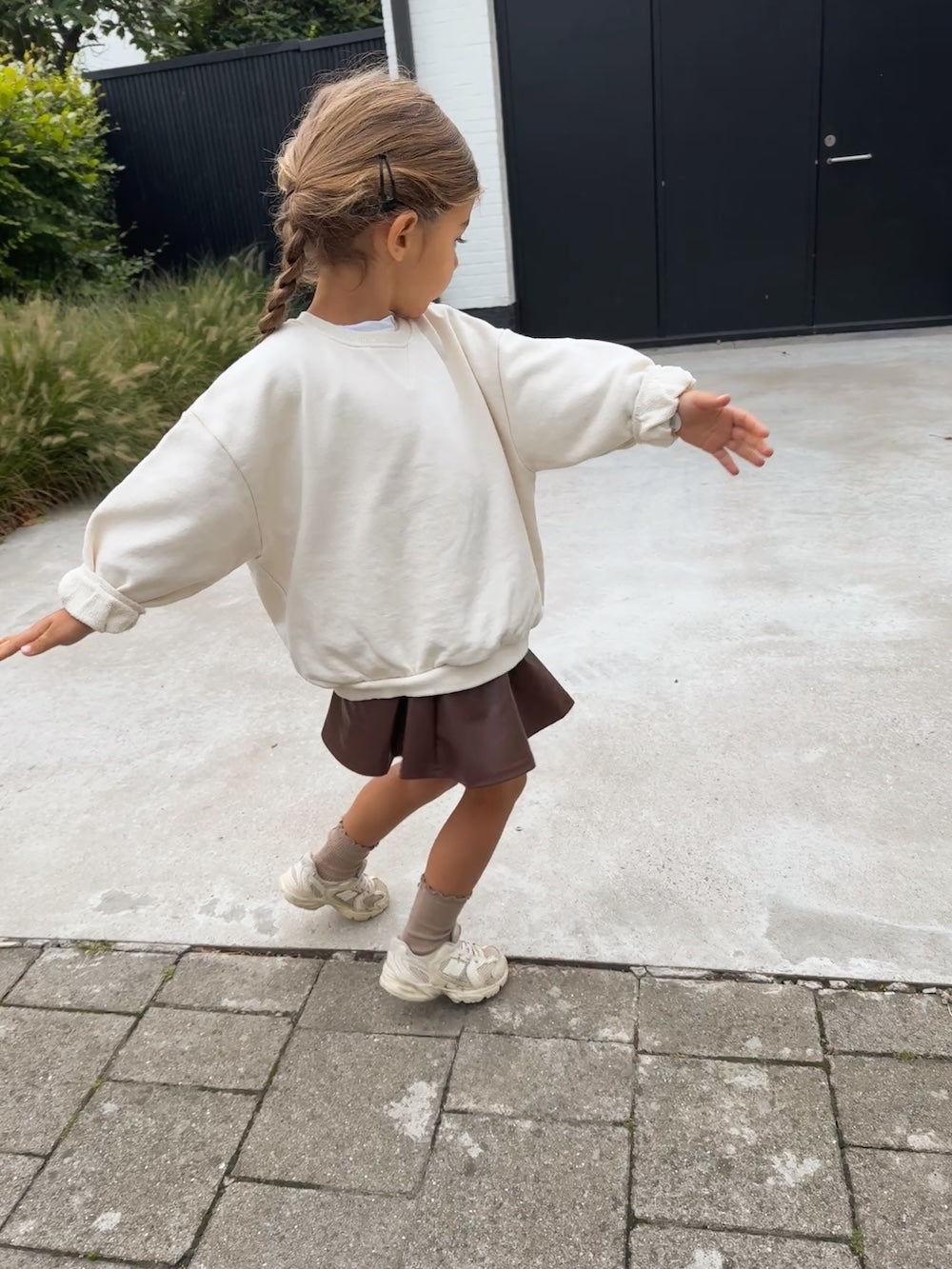 Cacao Faux Leather Skirt