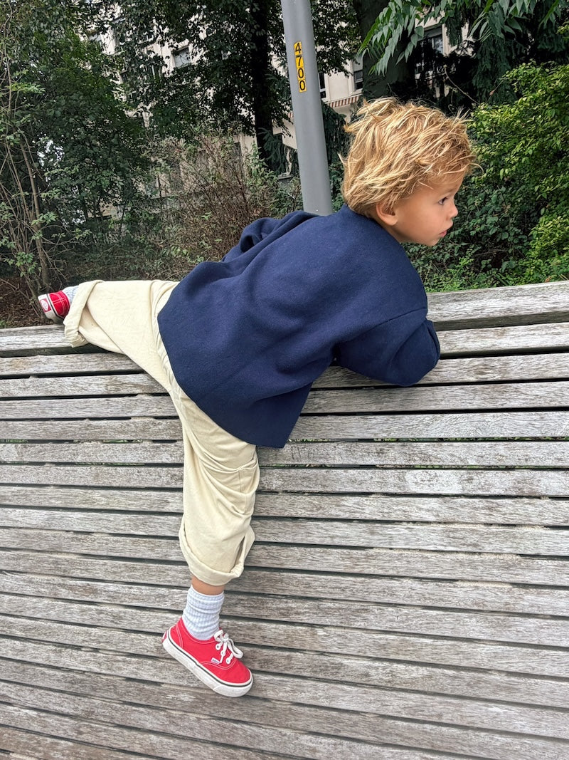 Samuel Navy Knit Polo