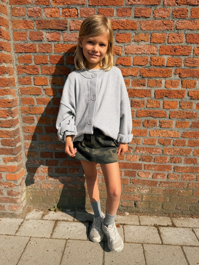 Bobbie Cotton Cardigan Grey