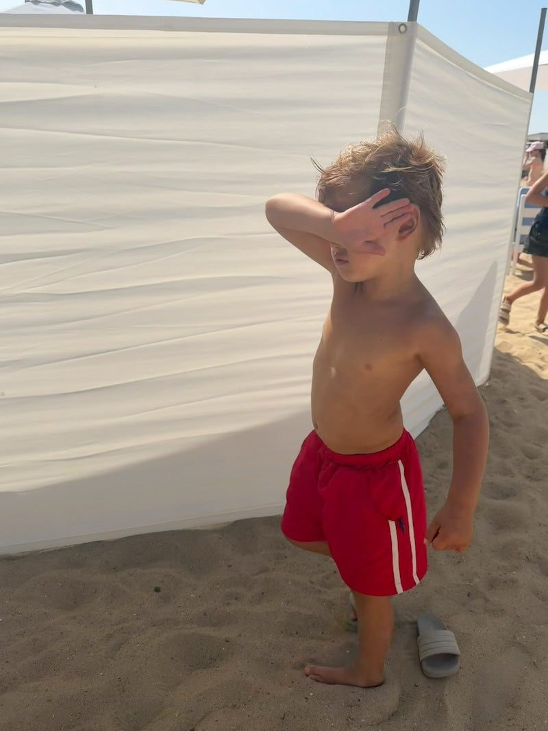 Red Beach Shorts