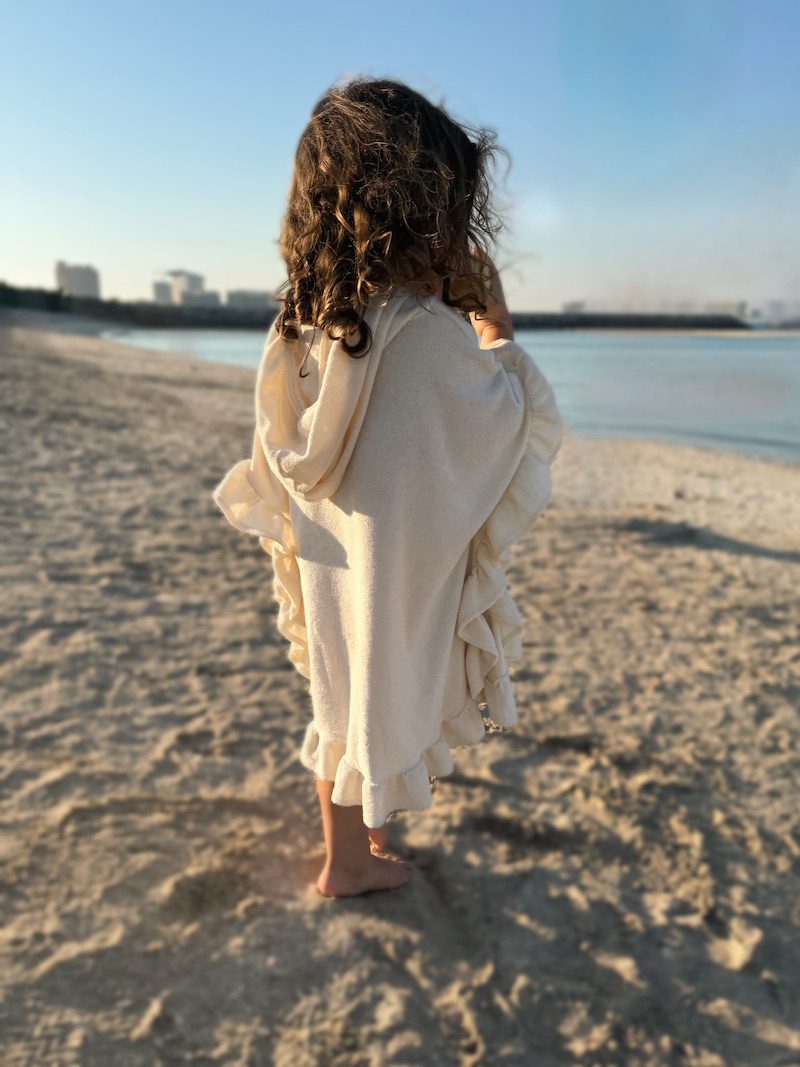 Ruffle Towel Poncho