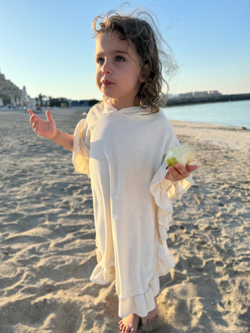 Ruffle Towel Poncho