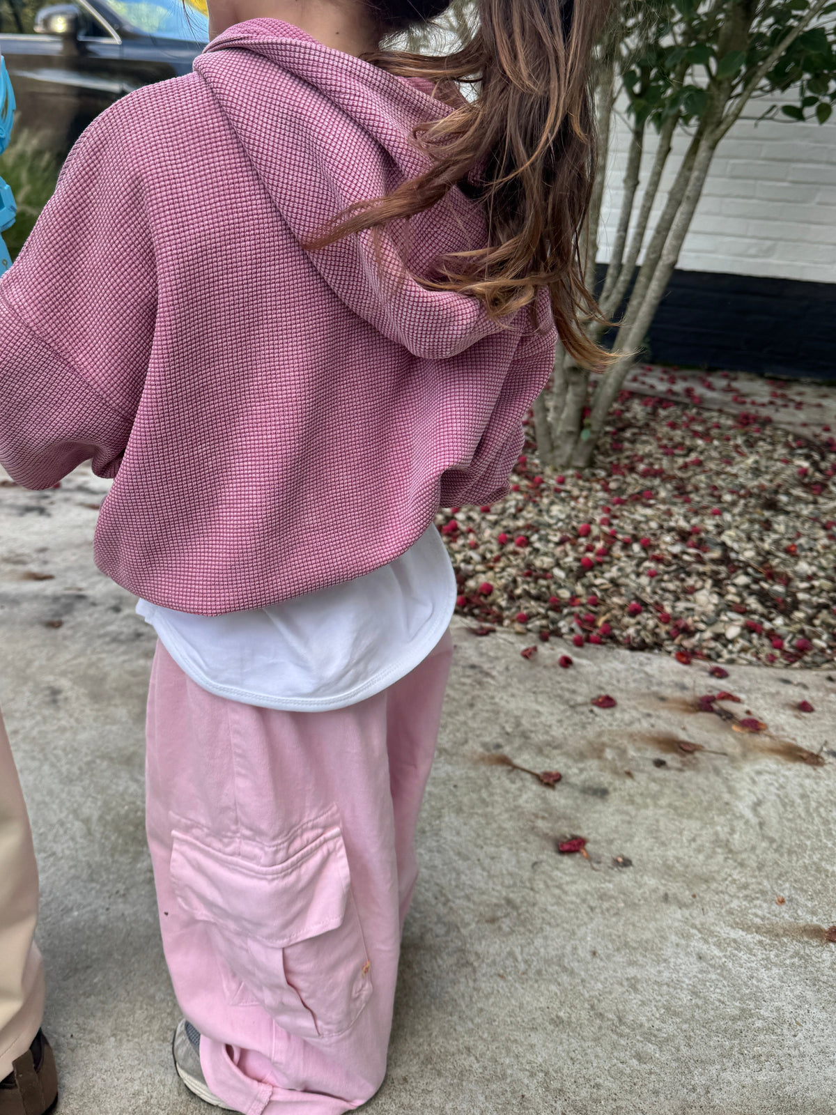 Pinky Waffle Hoodie