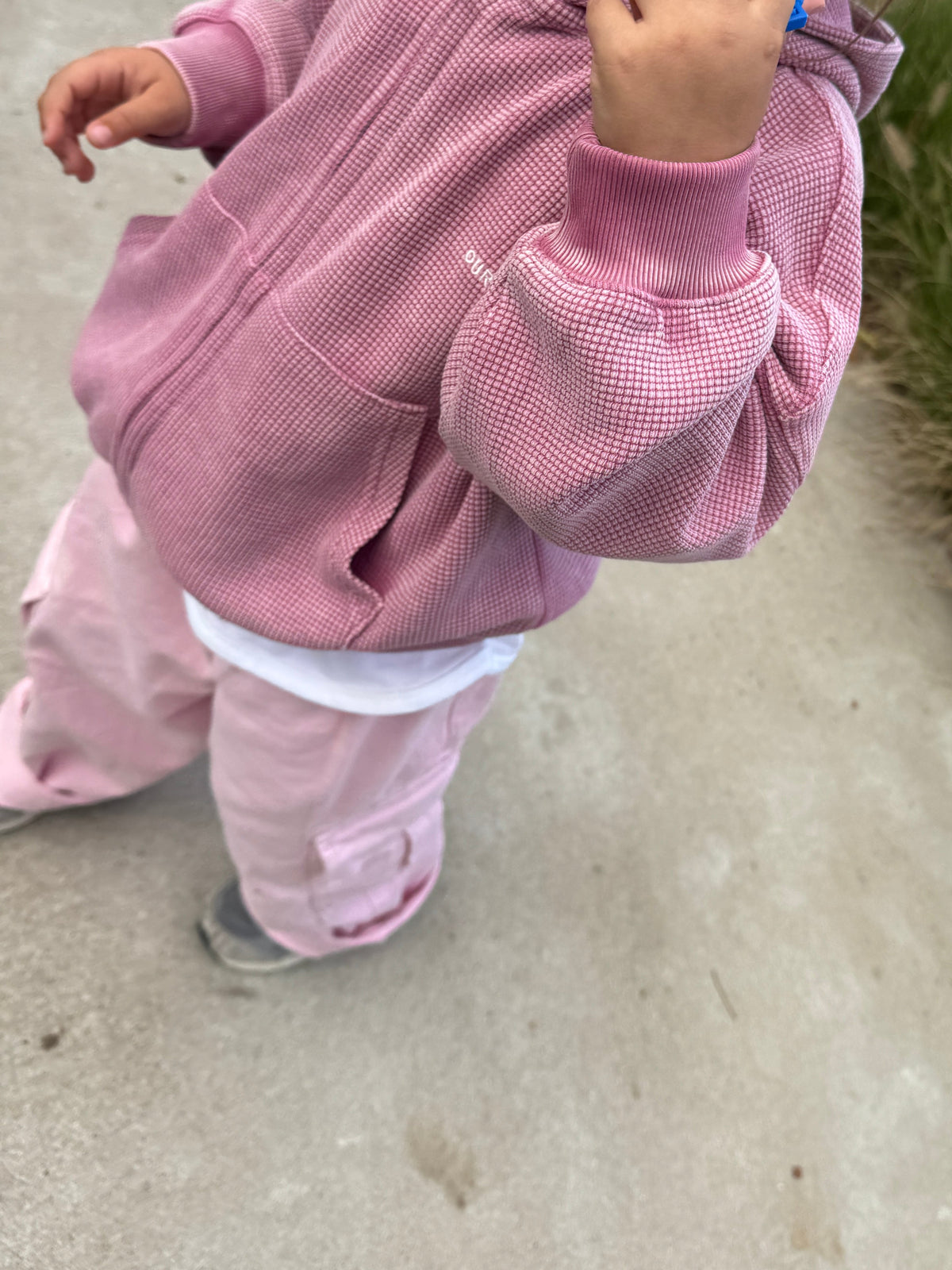 Pinky Waffle Hoodie
