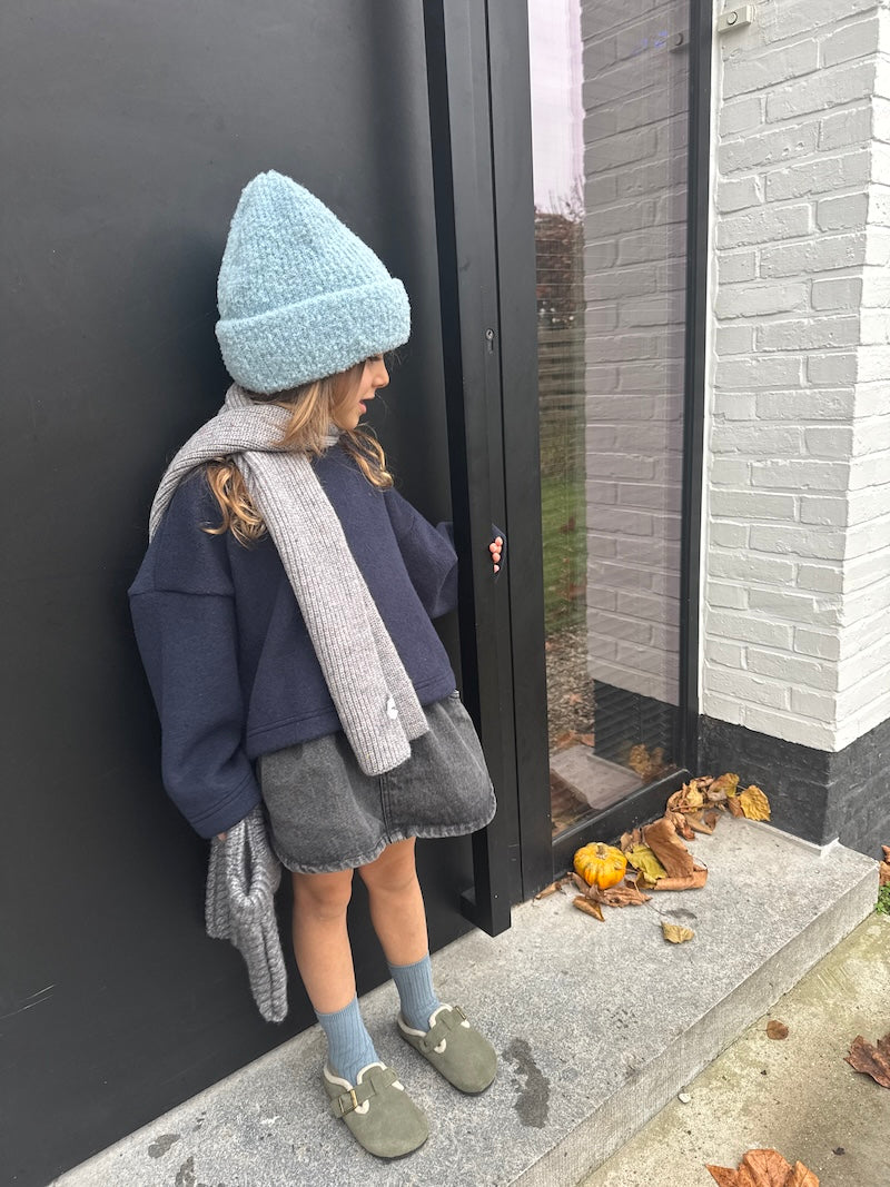 Mini Black Denim Skirt