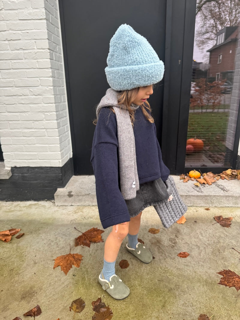 Mini Black Denim Skirt