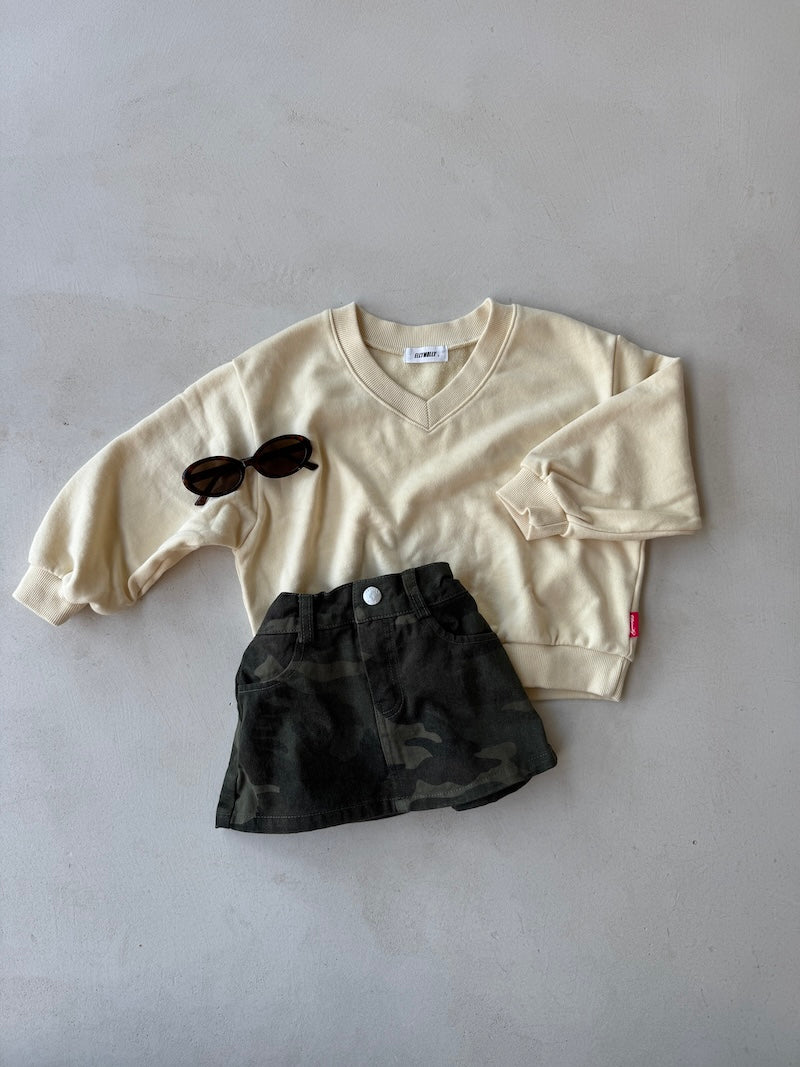 Butter V-Neck Sweatshirt