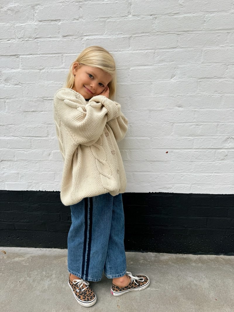 Wide Striped Jeans
