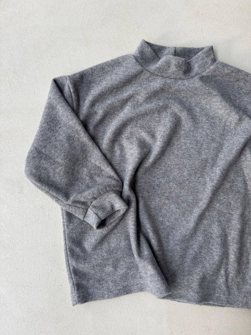 Brushed Mock Neck