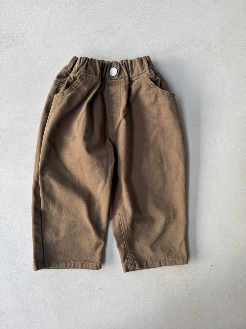Baggy Washed Cotton Pants