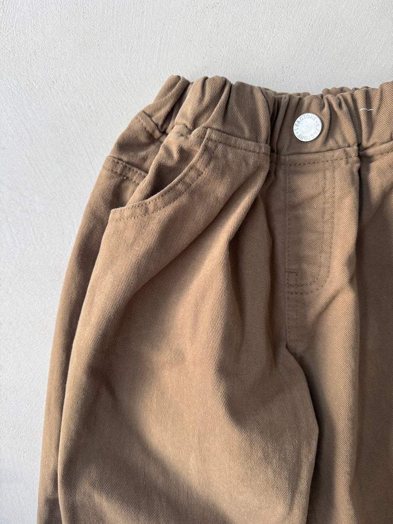 Baggy Washed Cotton Pants