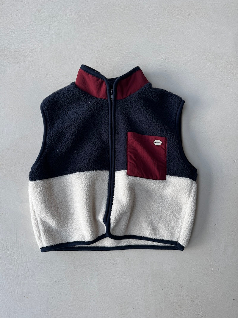 Fleece Color Block Vest