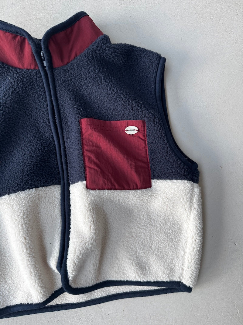 Fleece Color Block Vest