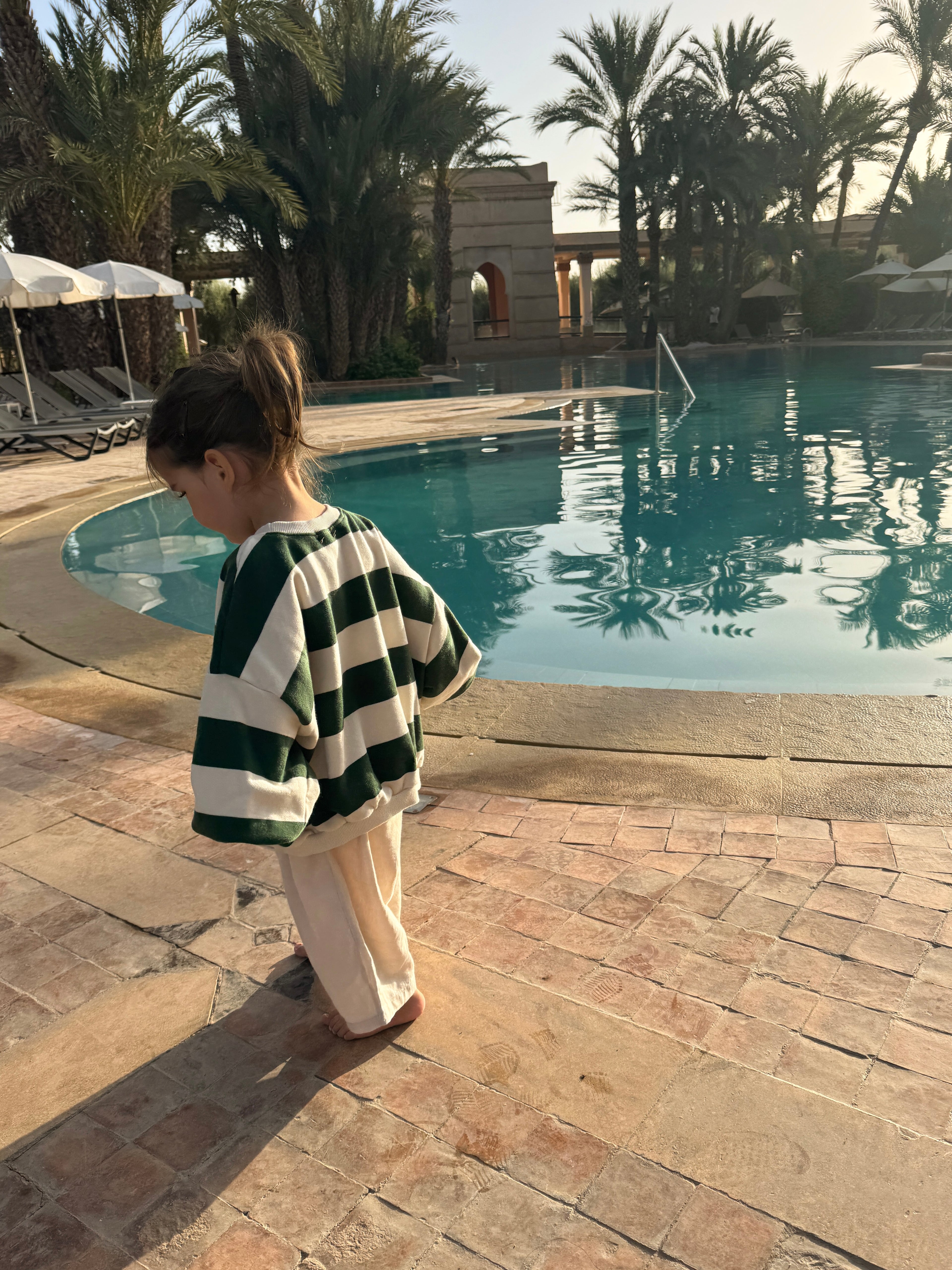 Mima Green Chunky Stripe Sweat
