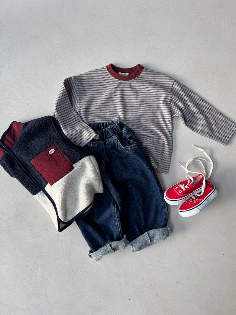 Fleece Color Block Vest