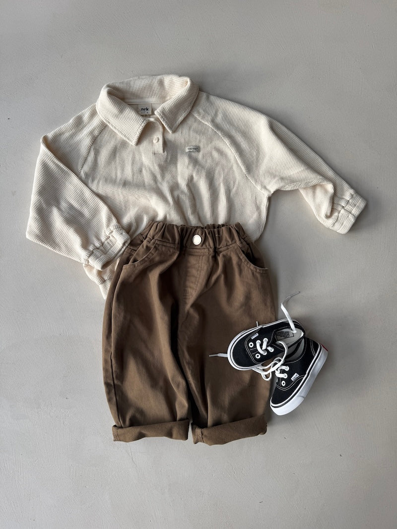 Baggy Washed Cotton Pants