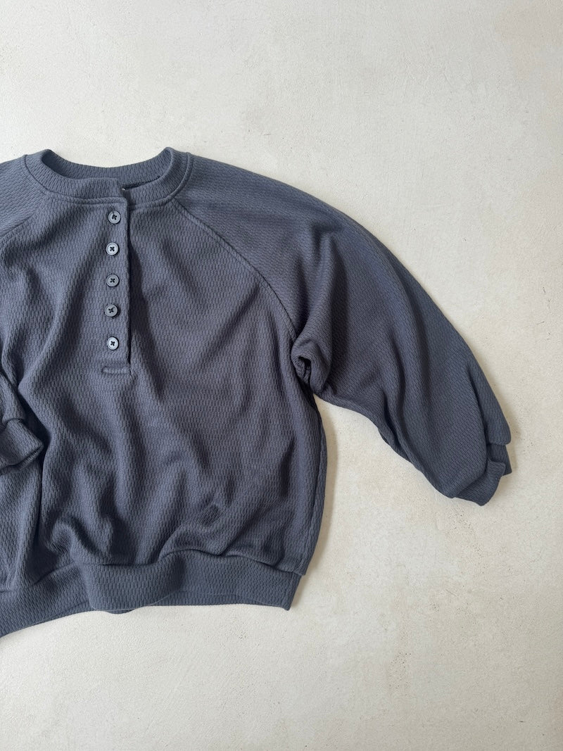 Coal Button Sweatshirt