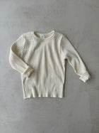 Cream Rib Tee