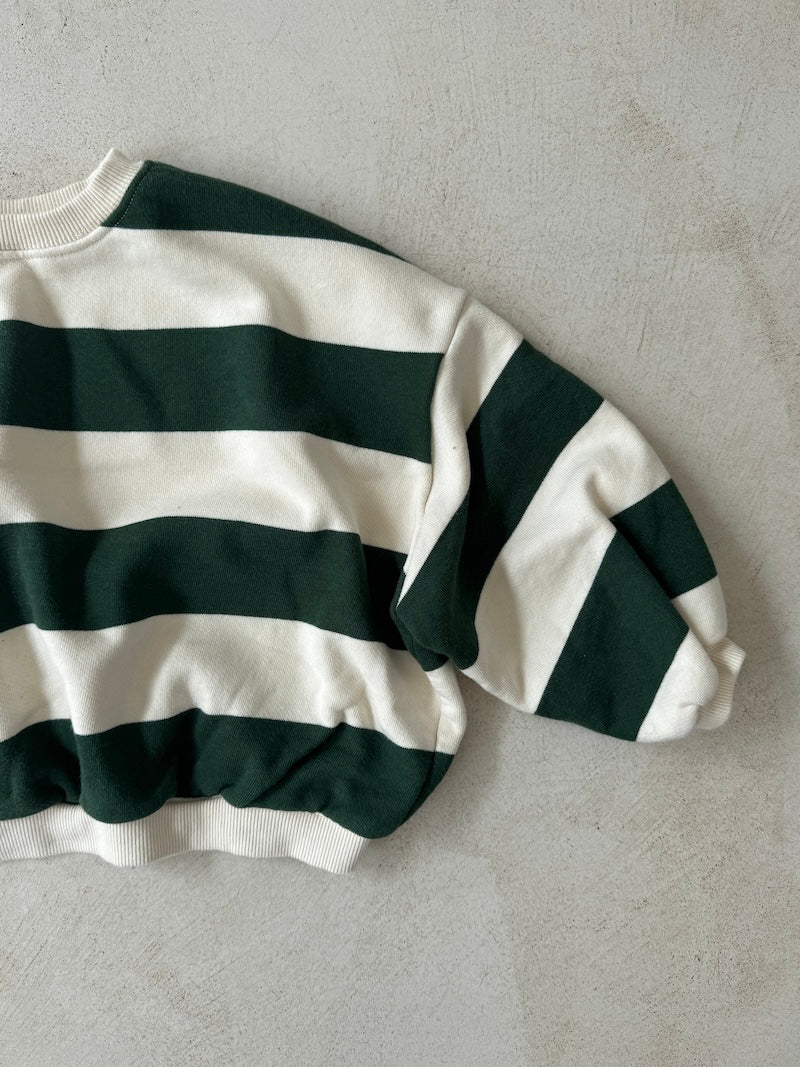 Mima Green Chunky Stripe Sweat