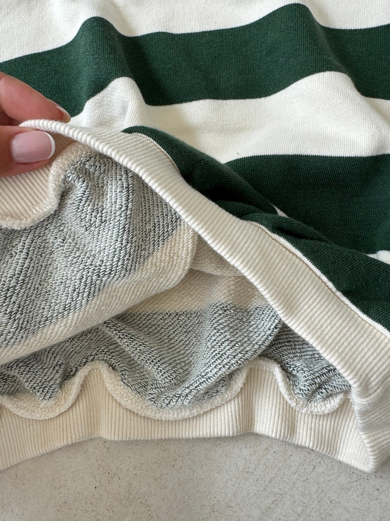 Mima Green Chunky Stripe Sweat