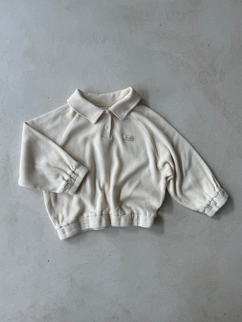 Waffle Polo Jumper