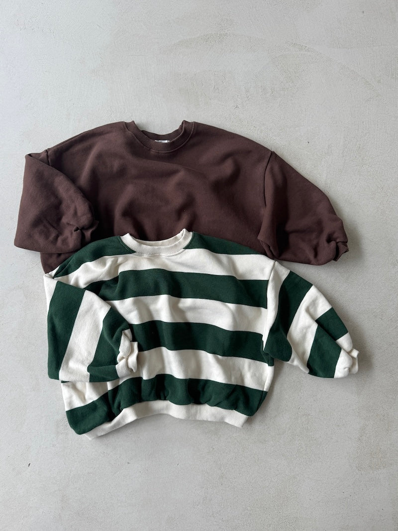 Mima Green Chunky Stripe Sweat