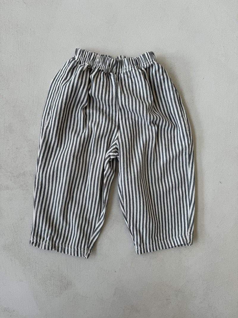 Grey Striped Pants