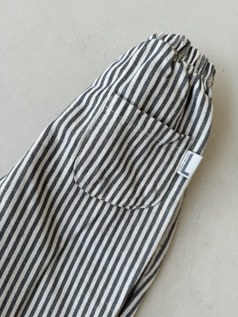 Grey Striped Pants
