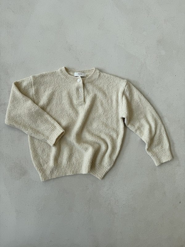 Buttoned Knit Jumper